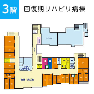 3階　回復期リハビリ病棟